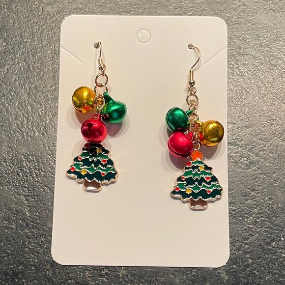 Beautiful Holiday Tree and Jingle Bells Earrings (NWOT) - Picture 7 of 8